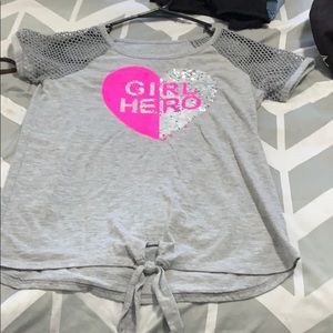 Girls Justice Sequin Shirt